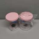 Creami Pints and Lids - 2 Pack 16oz with Pink Lids for Ninja Creami Swirl NC700 NC701 Series, BPA-Free & Dishwasher Safe