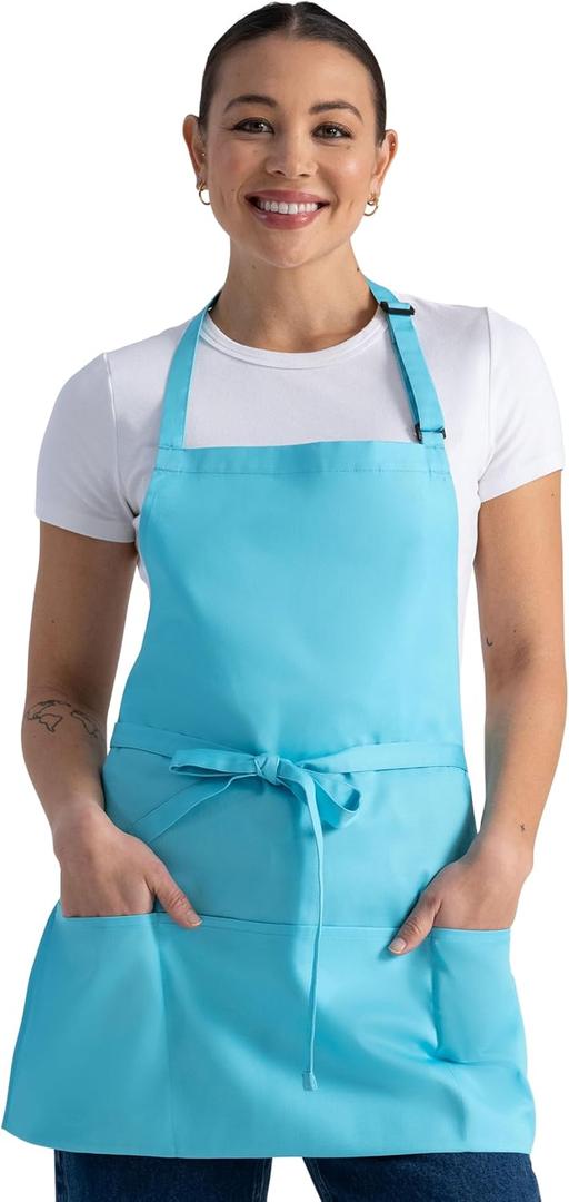 Chef Works Unisex Three Pocket Apron (Turquoise)