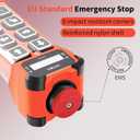 Wireless Crane Remote Control 8 Channel Button Industrial Radio Overhead Bridge Hoist Crane Controller 2 Transmitters and Receiver H108 12-65V