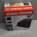George Foreman 4-Serving Removable Plate Electric Grill and Panini Press, George Tough Non-Stick Coating, Drip Tray Catches Grease, Black