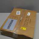 Kitstorack TV Tray Table, Adjustable Height & Flip-Top & Rounded Metal Corners, Snack Table for Couch, Sofa, Bed, Chair, Living Room, C Shaped End Side Table for Eating, Dinner or Laptop, Small Spaces (Brown)