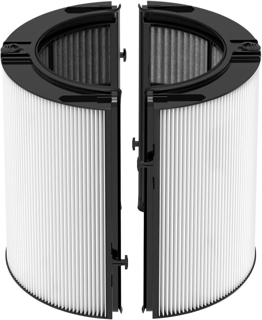 360 Combi Glass HEPA Carbon Air Purifier Filter for Dyson TP09 TP07 TP06 TP7A TP7B TP4A TP4B Purifying Fan, 2-in-1 H13 True HEPA Compatible with Dyson Tower Purifying Fan