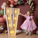imprsv 3FT Block Marquee Letters, Light Up Letters for Birthday, Baby Shower, Wedding & Engagement Parties