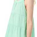 Girl's Halter Neck Sleeveless Summer Casual Sundress A-line Solid Color Dress, Size: 12-14Y