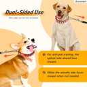 Prong Collar for Dogs - Adjustable Pinch Collar with PVC Coated Strap & Stainless Steel Chain - Safe Dog Training Prong Collar for Large Dogs - Choke Collar with Soft Rubber Tips (Orange)