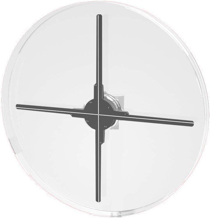 Missyou 3D HologramFan Cover MSBHZ-YY70-S4 for 22" 23.6" 25.6" 27.5" Fans, Clear Acrylic Dustproof Display Case, Protective Shield for Holographic Projector, 73x73x5cm