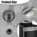 FIOQE 5Pcs 7733P410-60 Gas cooktop Control knob,Durable, Perfect fit for Jenn-Air, Maytag, KitchenAid Gas cooktops, can Replace for 74007733, AP5668987, PS2375871, AP6011505