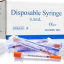 U-100 0.5cc/ml 30 Gauge 5/16" Syringe, Individually Packed 100 PACK