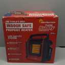 Mr. Heater Portable Buddy Heater MH9BX 4,000-9,000 BTU Indoor-Safe Propane Radiant Heater For Campers, Workshops, Job Sites, Patios & More - Red, Black