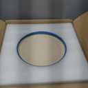 Ceramic Flower Pot - 10 Inch Planter with Drainage Hole and Saucer, Modern Large Planters, Decorative Plant Pot for Indoor Ourdoor, Room Home Garden Porch Decor, Plant Lover Gifts, Blue