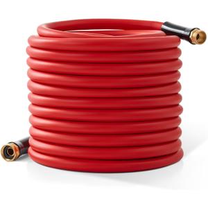 Garden Hose 100 ft x 5/8 Hot/Cold Water Hose,-50F to 190F,Burst 600Psi Flexible & Lightweight Upgraded Rubber Hoses,3/4 Solid Fittings for All-weather Outdoor Lawn & Garden