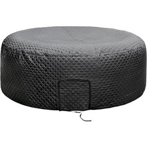 Tlswshsy 85'' x 27'' Insulated Inflatable Hot Tub Thermal Cover, Energy Efficient Hot Tub Cover with Handles and Straps, Portable Hot Tub Spa Full Coverage for Keeping Warm and Dustproof