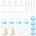 Puppy Kitten Nursing Bottle 4oz - Small Animal Feeding Kit with Nipples | Hand Feeding Supplies for Puppies, Kittens, Rabbits, Ferrets & Newborn Pets