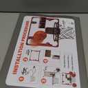 Basketball Hoop Indoor for Kids(4-12 Years Old), Over The Door Basketball Hoop with Scoring, Countdown and Music Accompaniment, Christmas Toys (red)