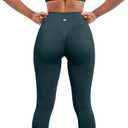 SUUKSESS Women Seamless Workout Sets Strappy Sports Bra High Waist Booty Leggings Outfits (4-6, #2 Dark Green)