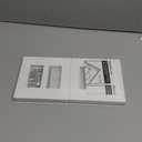 CML Screwless Wall Plate Cover, 2-Gang Mid-Size 4.88" x 4.94", Midway Double Faceplate Cover for Decorator Receptacle Outlet & Switch, UL Listed, 4 Pack, White