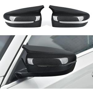 Car Rearview Mirror Cover Trim Carbon Style ABS Decal Sticker fits for BMW G20 G21 G22 G23 G26 G30 G31 G42 G11 G12 G14 G15 G16 Accessories - M Series NOT FIT
