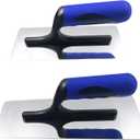 Stainless Steel Venetian Plaster Trowel 2 PC (Small: 200mm x 80mm & Medium: 240mm x 100mm) Paint Plastering Finishing Hand Tools