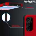 for Samsung Galaxy S24 FE Case Dual Layer Protective S24 FE Phone Case Heavy Duty Protection [Anti-Scratch] [Anti-Fingerprint] Non-Slip Shockproof Case for Samsung Galaxy S24 FE, Red