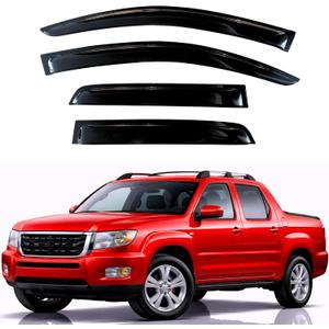 KPY Rain Guards Fit for 2006-2014 Honda Ridgeline, Out-Channel Window Visors Vent Wind Deflectors 4PC, Car Accessories for 06-14 Ridgeline