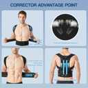 Back Brace and Posture Corrector for Men and Women Adjustable Back Straightener Posture Corrector, Scoliosis and Hunchback Correction, Spine Corrector, Support for Upper Lower Back Pain Relief (XX-Large) (XXL)