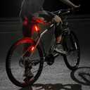 Bike Tail Light USB Rechargeable - Super Bright LED Rear Bicycle Light Clip On as Red Back Taillight with 6 Lighting Modes for Road Mountain Cycling Safety Accessories (Red)