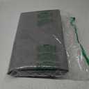 Corner Kitchen Rugs Non Slip Washable, Rubber Backed Circular Sector Kitchen Mats for Floor, Super Absorbent Imitation Linen Braided Kitchen Floor Mat for Sink Corner Areas (Gray, Radius 55")