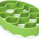 Oval Silicone Roasting Racks for Instant Pot 6Qt 8Qt & Crockpot – Non-Stick Steaming Rack Insert for Baking, Canning and Oven Use – Easy-to-Clean Flexible Design Kitchen Accessories (Green)