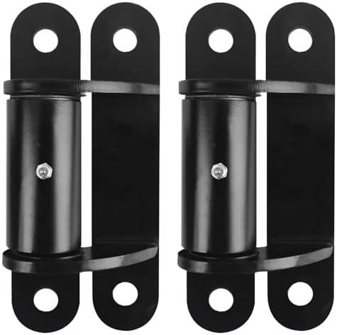 Joytrace 7" 2062P Heavy Duty Gate Hinges 1100lb Capacity - Bolt On/Weld On Carbon Steel Hinges for Driveway Gates, Fence & Barn Doors - Ball Bearing Design, Rust-Black Resistant Finish （2pcs）