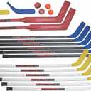 Champion Sports Rhino Stick Hockey Set Durable ABS Sticks, Non-Marring Blades, Multiple Sizes Complete Sets