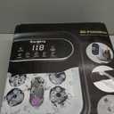 Collapsible Foot Spa Electric Rotary Massage, Foot Bath with Heat, Bubble,Temp Control, and 24 Motorized Shiatsu Massage Balls, Pedicure Foot Spa Tub for Stress Relief (Black)