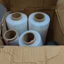 MUNBYN Shrink Wrap, Stretch Wrap with Handles, Stretch Film Roll Industrial Strength, Plastic Wrap for Pallet Wrapping Shipping Moving, 15 Inch x 1000 Ft, 4 Pack, 60 Gauge