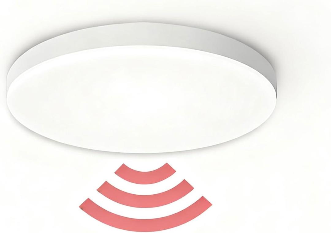LED Ceiling Light with Radar Motion Sensor, 12W/18W/24W/36W 6500K Motion Activated Light for Hallway, Stairs, Closet, Pantry, Garage, Porch, Shower12W
