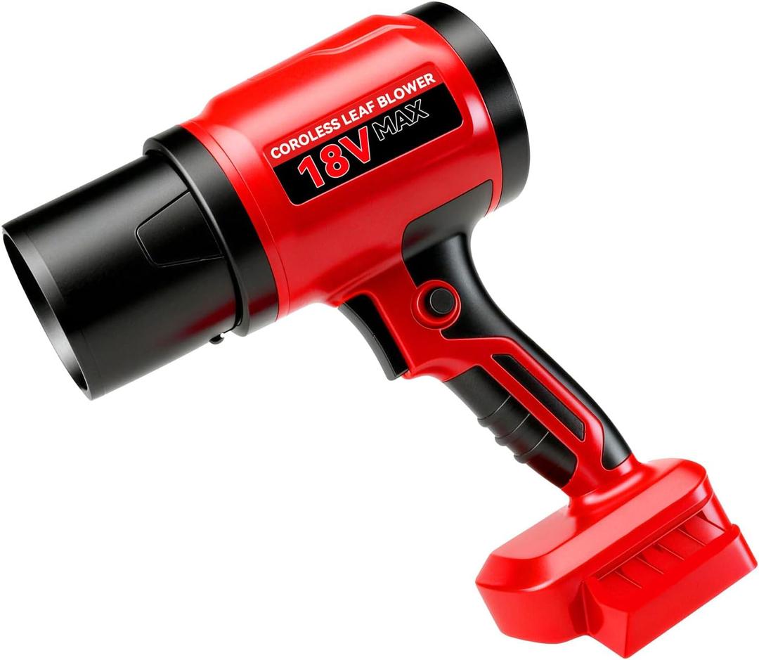 Cordless Leaf Blower 180-MPH 720-CFM Handheld Electric Dust Blower, Battery Powered Leaf Blowers for Keyboards Rain Patio Snow Removal (Battery Not Included)