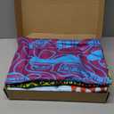 Peryiter 6 Pcs Oversized Microfiber Beach Towels 59 x 28 Inch Large Quick Dry Pool Towels Absorbent Camping Travel Blanket Set for Women Men Bath Beach(Summer Style,28 x 59 Inch,Vibrant Colors)