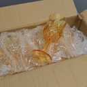 48 Pcs Plastic Amber Wine Drinking Glasses, Plastic Vintage Gold Champagne Vintage Wine Glasses, Unbreakable Goblets for Parties Wedding, Party, Red Wine Glass, Bars, Restaurants, 7Oz