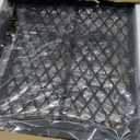 Furologee Kitchen Bakers Rack with Power Outlet, Microwave Oven Stand with Storage 4 Tiers, Coffee Bar Table with 6 S Hooks, Kitchen Storage Shelf Rack for Spices, Pots, Rustic Brown (22inch)