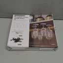 Under Cabinet Wine Glass Holder, 360 Infinitely Rotating Wine Glass Holder, No Drilling Wine Glass Rack for Kitchen, Dining and Bar (White) 