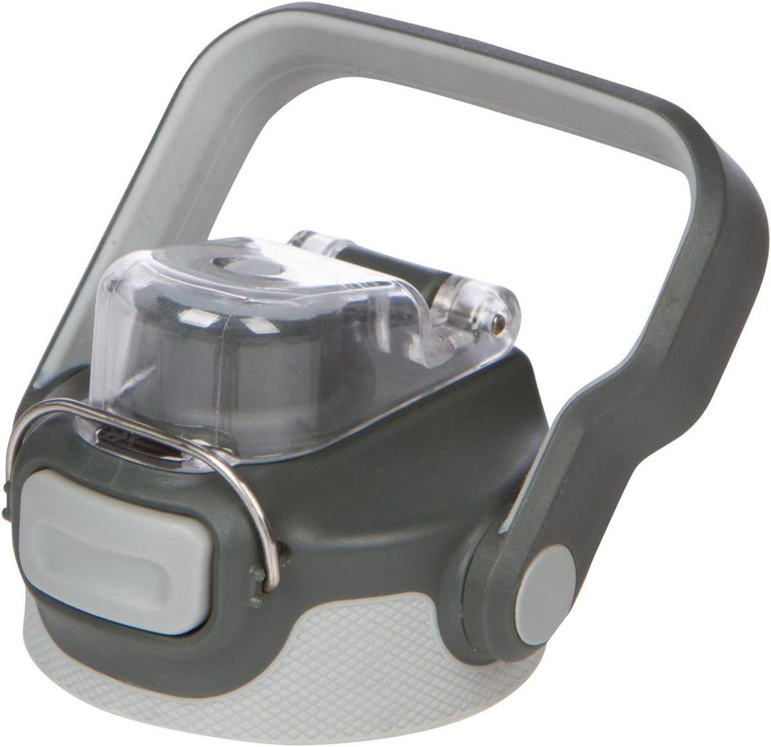 Healthy Human FLIP N SIP Lid | LeakProof Water Bottles Lid | Dishwasher Safe & Durable Bottle Caps with Snap Metal Clip & Wide Mouth for All Healthy Human Bottles