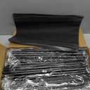 Mavivegue Shoe Rack Organizer, 4-Tier Metal Shoe Storage with Non-Woven Fabrics Shelves and Wooden Top Board, Shoe Rack for Entryway Bedroom Living Room Garage, Black