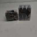 48Pcs Brown Velvet Christmas Ornaments Set, Assorted Flocked Christmas Baubles Decorations, Shatterproof Christmas Balls Hanging Decor for Xmas Tree/Home/Party/Holiday (Brown)