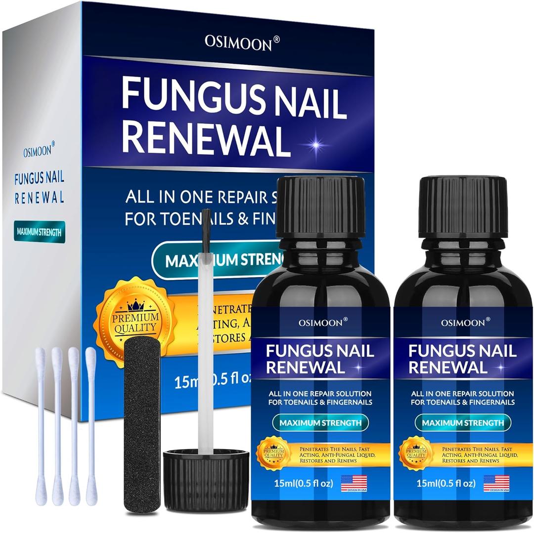 Advanced Toenail Fungus Treatment – Helps Reduce Thick, Yellow Nails & Maintain Healthier Toenails Over Time, Toe Nail Fungus Treatment Extra Strength (30ml, Unsented, 2pcs)