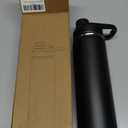 24 oz Insulated Water Bottle with Handle, 304 Stainless Steel Water Bottles with Wide Mouth, Double Wall Vacuum Sports Water Bottle, BPA Free, Keep Cold and Hot, Black | with Handle, Water Bottles, Wide Mouth, Double Wall Vacuum, Sports Water Bottle, BPA Free