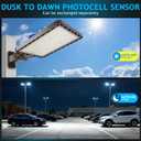 350W LED Parking Lot Light Dusk to Dawn Photocell 5000K Commercial Outdoor Area Light IP65 Waterproof 100-277V 52500LM Wall Mount, 350W Wall Mount-1 Pack