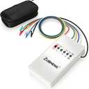 HVAC Thermostat Bypass Tool Kit Compatible Replacement for Supco Tradefox Jumper King, Zuomeng Low Voltage Diagnostic Jumper Tool with DIP Switch, Overcurrent Protection, Flame-Retardant Case