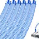6 Pack Pool Cleaner Vacuum Hoses, Fast Twist Lock Hose Replacement Parts, Vacuum Hose Extension, Pool Cleaner Parts for Zodiac MX6, MX8, MX6 Elite, MX8 Elite, MAXX, Baracuda (Blue)