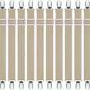 Boao 12 Pcs Bed Sheet Clips Straps Sheet Corner Straps Holder Adjustable Mattress Clips, Elastic Bed Grippers Suspender Fasteners Holder for Home(Khaki,8-12 Inch Length)