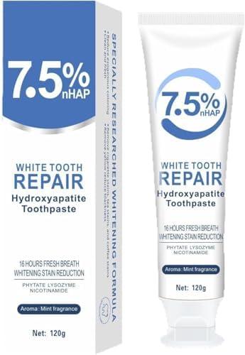 Nano-hydroxyapatite Toothpaste, Precise Repair of Tooth Enamel, Refreshing Mint, Lasting and Fresh, Becoming a Strong Shield for Oral Health, Refreshing Mint (120g/4.23oz)б 50pc