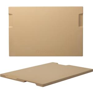 Large Pizza Stone, 20"x13.5" Rectangular Pizza Stone for Oven Grill BBQ, Baking Stone for Pizza Bread with Unique Built-in 4 Handles Design, 20" X 13.5" X 0.67"