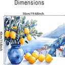 cupmod Lemon Paint by Numbers Kits for Adults, DIY Lemon Tree Adult Paint by Number Kits on Canvas, Oil Painting by Number Kits for Home Decor (16x20 Inch)